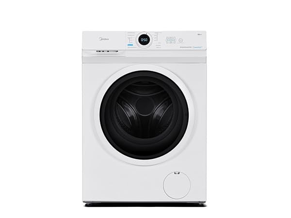 Midea MF10EW70B Washing Machine / 7 kg / 1400 rpm / Energy Efficiency Class A / Inverter Quattro Motor / Steam Function / Large Drum / Refill Function / Child Safety Lock / AquaStop, White