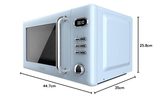 Cecotec Proclean 5110 20L Retro Beige 700W 5 Level Digital Microwave with Grill - 60 Minutes Timer - 8 Programmes and Defrost Mode - Vintage Beige