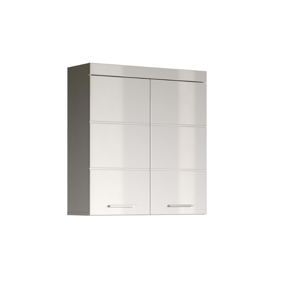 Trendteam Amanda Smart Living Bathroom Wall Cupboard 37 x 77 x 23 cm with Lots of Storage Space