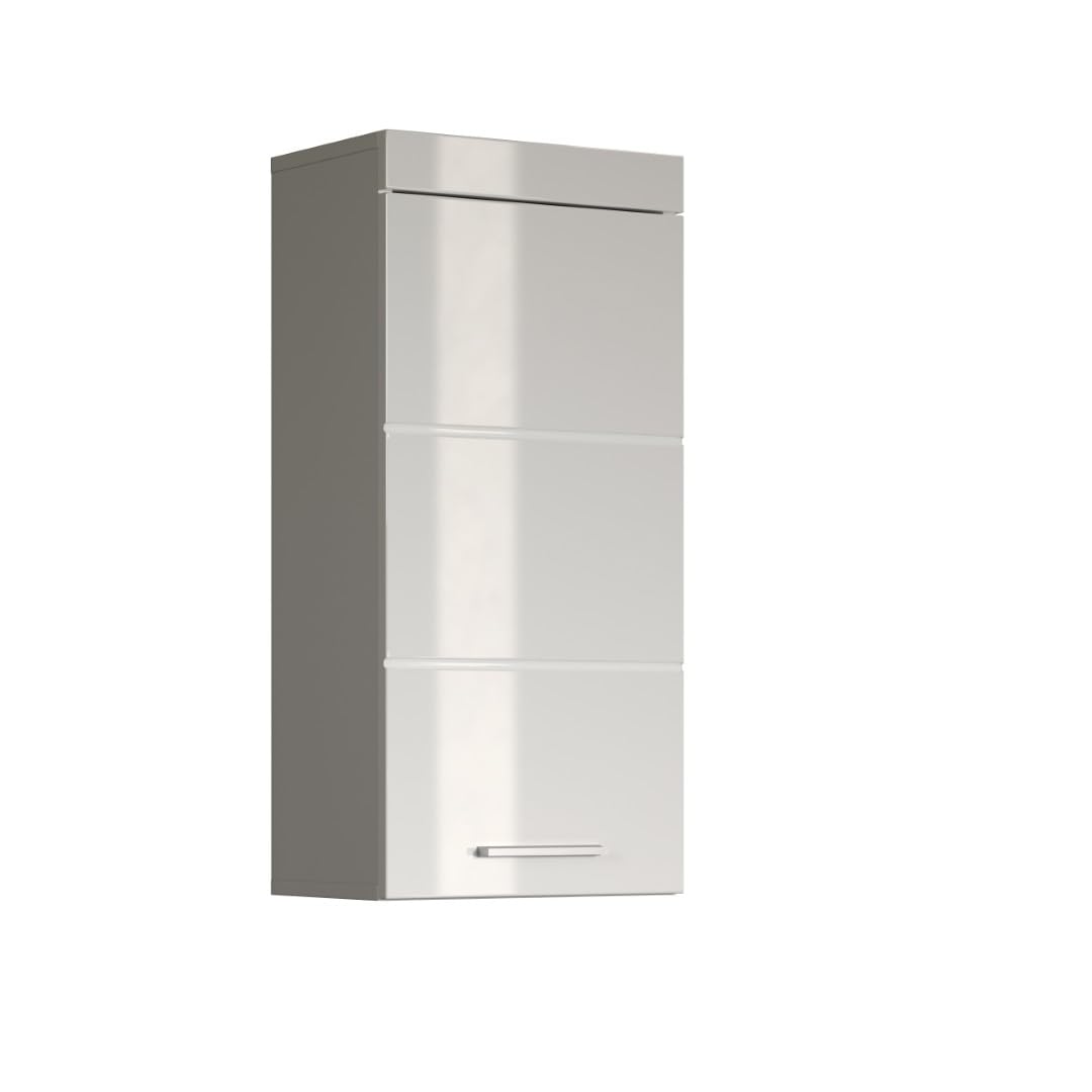 Trendteam Amanda Smart Living Bathroom Wall Cupboard 37 x 77 x 23 cm with Lots of Storage Space