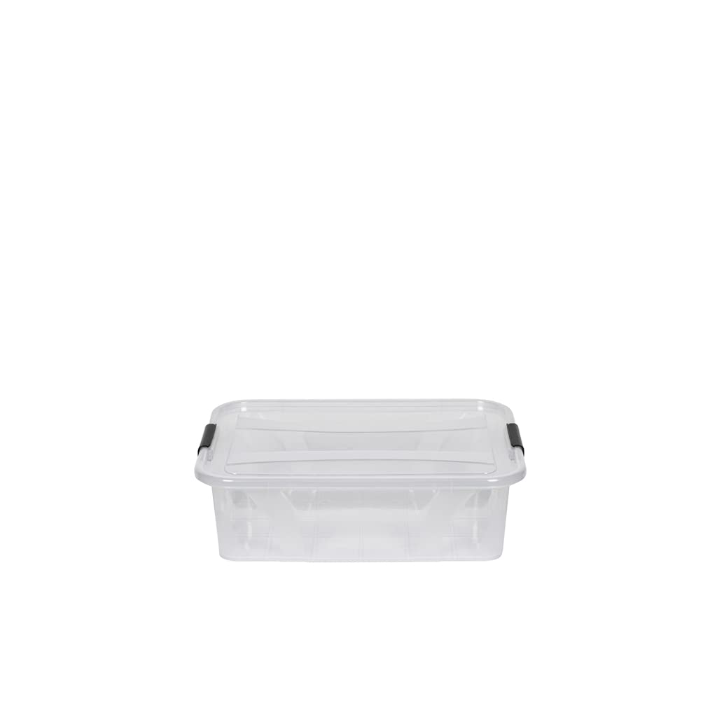 Kreher Master Storage Boxes with Lid in Transparent Design Various Sizes (Selectable) Made of Durable Plastic (80 Litres)