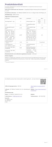 Mini Dishwasher for 3 Place Settings, Table Dishwasher with 7 Programmes with Drying Function, Can Be Used With/Without Water Connection, Dishwasher 4.8 L, Touch Control for Motorhomes, Homes