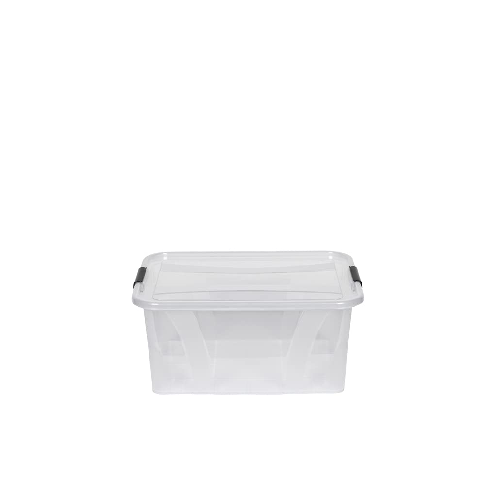 Kreher Master Storage Boxes with Lid in Transparent Design Various Sizes (Selectable) Made of Durable Plastic (80 Litres)
