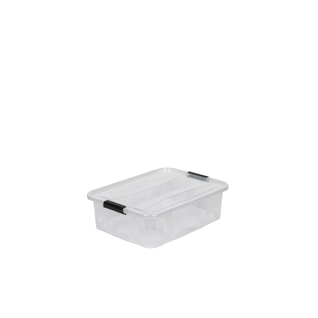 Kreher Master Storage Boxes with Lid in Transparent Design Various Sizes (Selectable) Made of Durable Plastic (80 Litres)