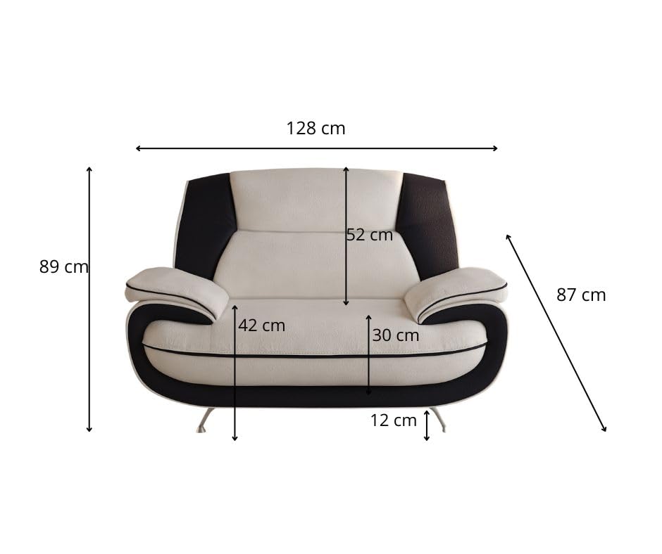 Sofa Set 3-2-1 for Living Room - Comfortable Couch Set with 3-Seater, 2-Seater & Armchair - Elegant Sofa Set with Fabric Cover - Without Sleep Function - Comfortable Padding - Modern Design