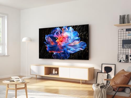 TCL 43V6C 43 Inch 4K UHD Smart TV - HDR10+, HVA Panel, Dolby Vision, Google TV, HDMI 2.1, DVB-T2/C/S2, Bluetooth 5.2, Voice Control with Alexa & Google Assistant