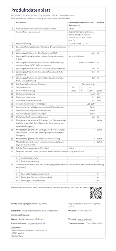 DYON Movie Smart 43 VX TV, 43 inches (108 cm), Full HD Smart TV, HD Triple Tuner (DVB-C/-S2/-T2), App Store, Prime Video, Netflix, YouTube, DAZN, Disney+ (Model 2023)