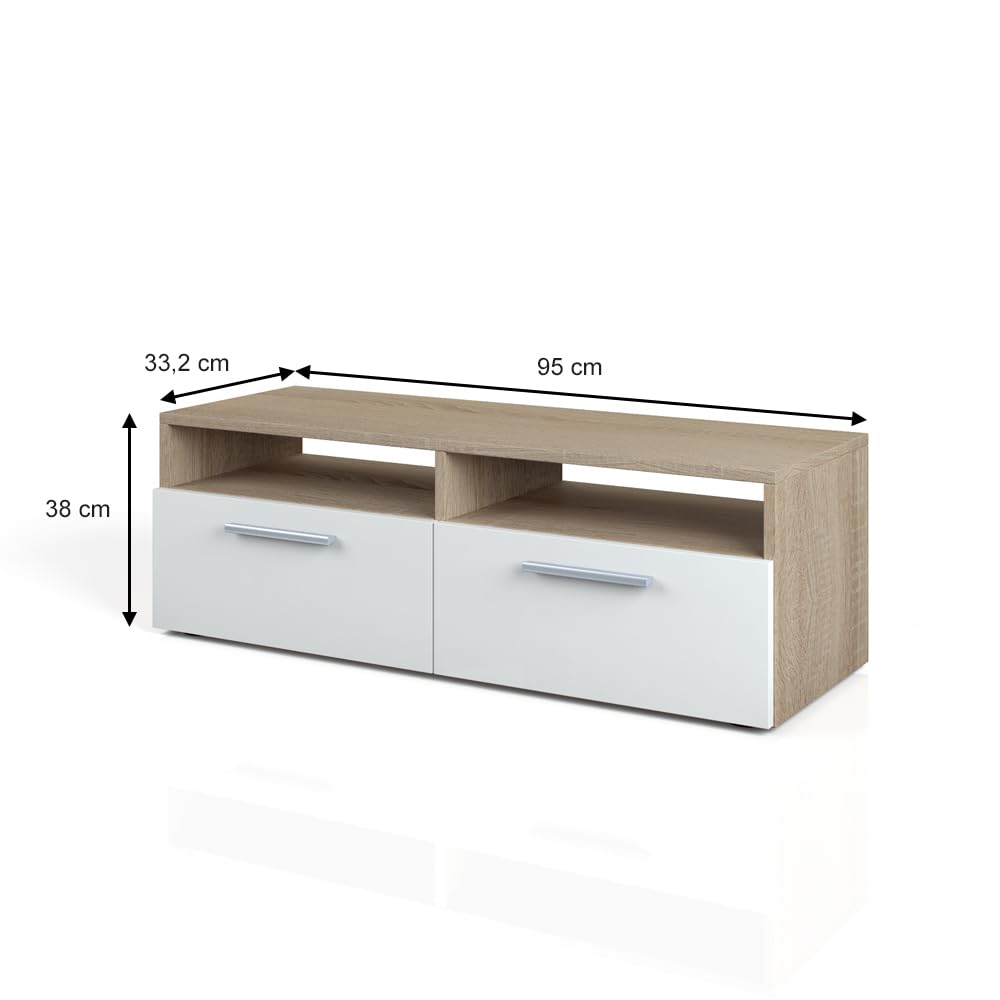 Vicco Diego Lowboard – TV Table Sideboard, TV Cabinet, TV Board Cupboard