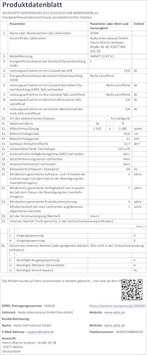DYON ULTIMAX 43F-TI - 43 Inch (108 cm) Full HD Smart TV with Samsung Tizen OS, Triple Tuner (DVB-C/-S2/-T2), Samsung Smart & Gaming Hub, Prime Video, Netflix, Disney+ [2025]