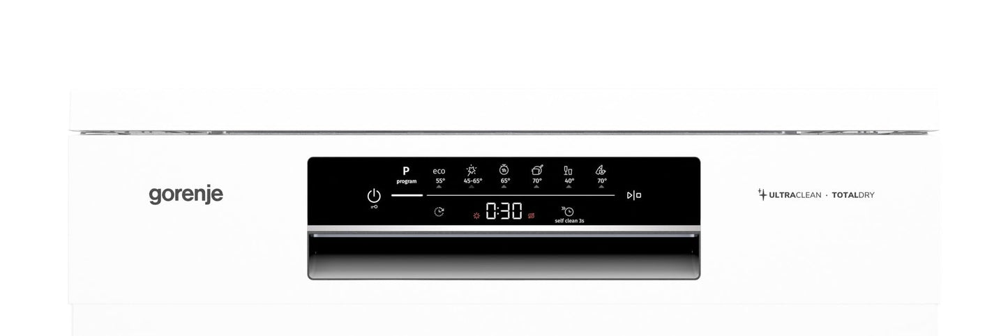 Gorenje GS643C90W Dishwasher/Freestanding/60 Width/16 Place Settings/6 Programmes/TotalDry/Total AquaStop/MultiClack/FlexUse/Intensive Programme/Crystal Glass/Energy Efficiency: C/Dimensions (H x W x