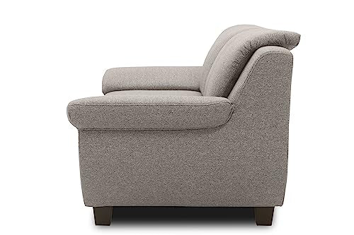 DOMO. collection Panama 3-Seater Sofa 3-Seater Couch Set 3-2-1 Anthracite 207 cm
