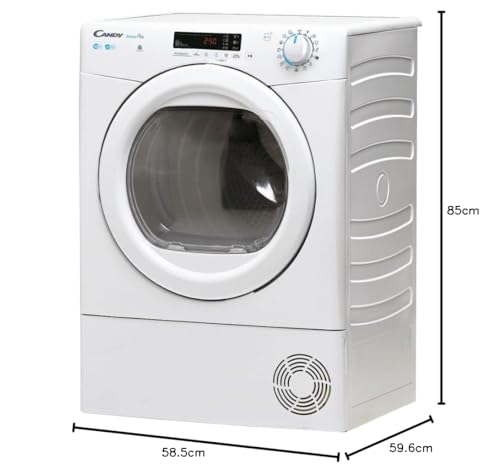 CANDY CSOE C9DG-S Kondesntrockner 9 KG Fassungsvermögen, Wi-Fi + Bluetooth, Symbolblende (9 kg)