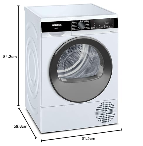 Siemens WQ35G2D00 iQ500 Wärmepumpentrockner für 8 kg Wäsche, 176 kWh pro Jahr, speedPack, autoDry, Outdoor-Programm