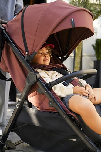 MoMi CLARA Children's Pushchair from 6 Months of Life, Up to 22 kg Body Weight, 5 Point Safety Belt, Footmuff, Drink Holder, Shopping Basket, Changing Bag, Insect and Rain Protection
