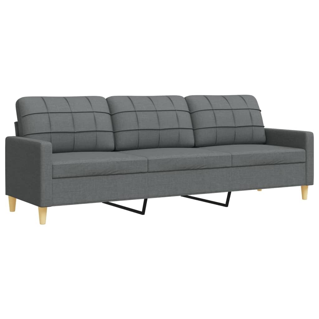IKAYAA Sofa Set Dark Grey