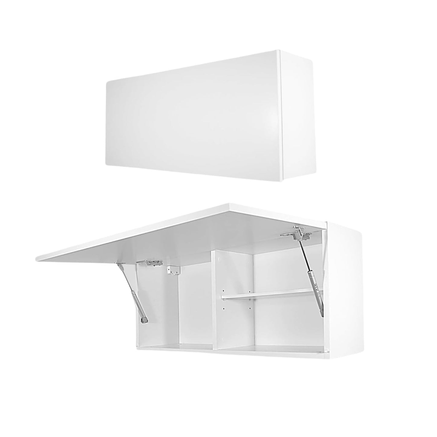 Laura Bathroom Cabinet Bathroom Furniture Folding Bathroom Wall Cabinet Telescopic Opening Matt White Dimensions 39 x 120 x 23 cm
