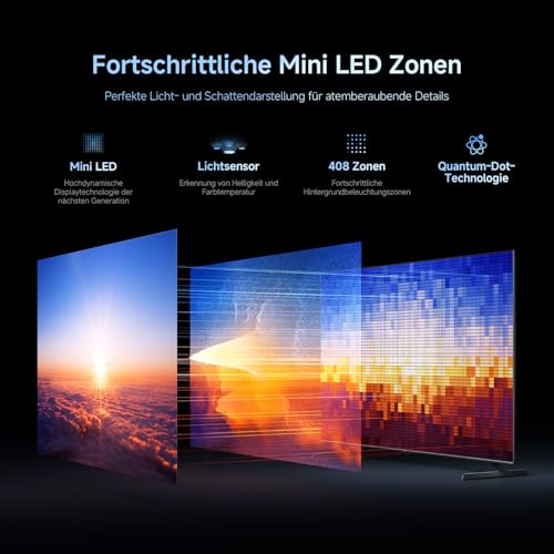 XIAOMI TV S Pro Mini LED 55, Smart TV, 4K QLED 144Hz Google TV, Dolby Vision, Dolby Atmos, HDR 10+, DTS-X, Harman AudioEFX, Triple Tuner, DVB-T2, Prime Video, Google Assistant, Airplay 2