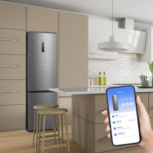 Midea MERB276FGE02A Kühl-/Gefrierkombination/180 cm Höhe/NoFrost/Doppelte Steuerung/Super-Kühlfunktion/219 kWh/Jahr/199L Kühlteil/71L Gefrierteil