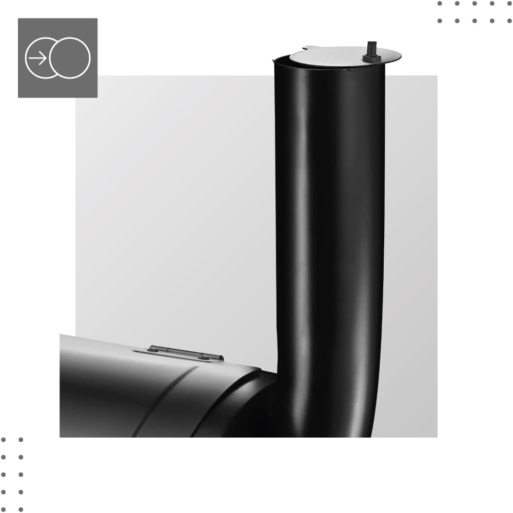 MARK ADLER Roast 7.0 | BBQ Barbecue Grill Smoker Grill Trolley Charcoal Grill Smoker Oven Garden Grill Fireplace Multifunction Large Grate Transport Wheels Temperature Display Sheet Steel | Black