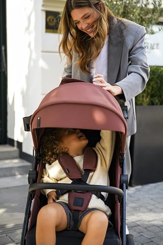 MoMi CLARA Children's Pushchair from 6 Months of Life, Up to 22 kg Body Weight, 5 Point Safety Belt, Footmuff, Drink Holder, Shopping Basket, Changing Bag, Insect and Rain Protection