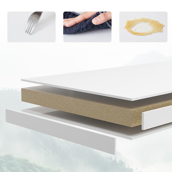 TUKAILAI Mirror Cabinet Bathroom Cabinet with 2 Toy Doors and Additional Shelf Storage Cabinet with Adjustable Shelves Wall Cabinet Medicine Cabinet Wall Cabinet for Bathroom White