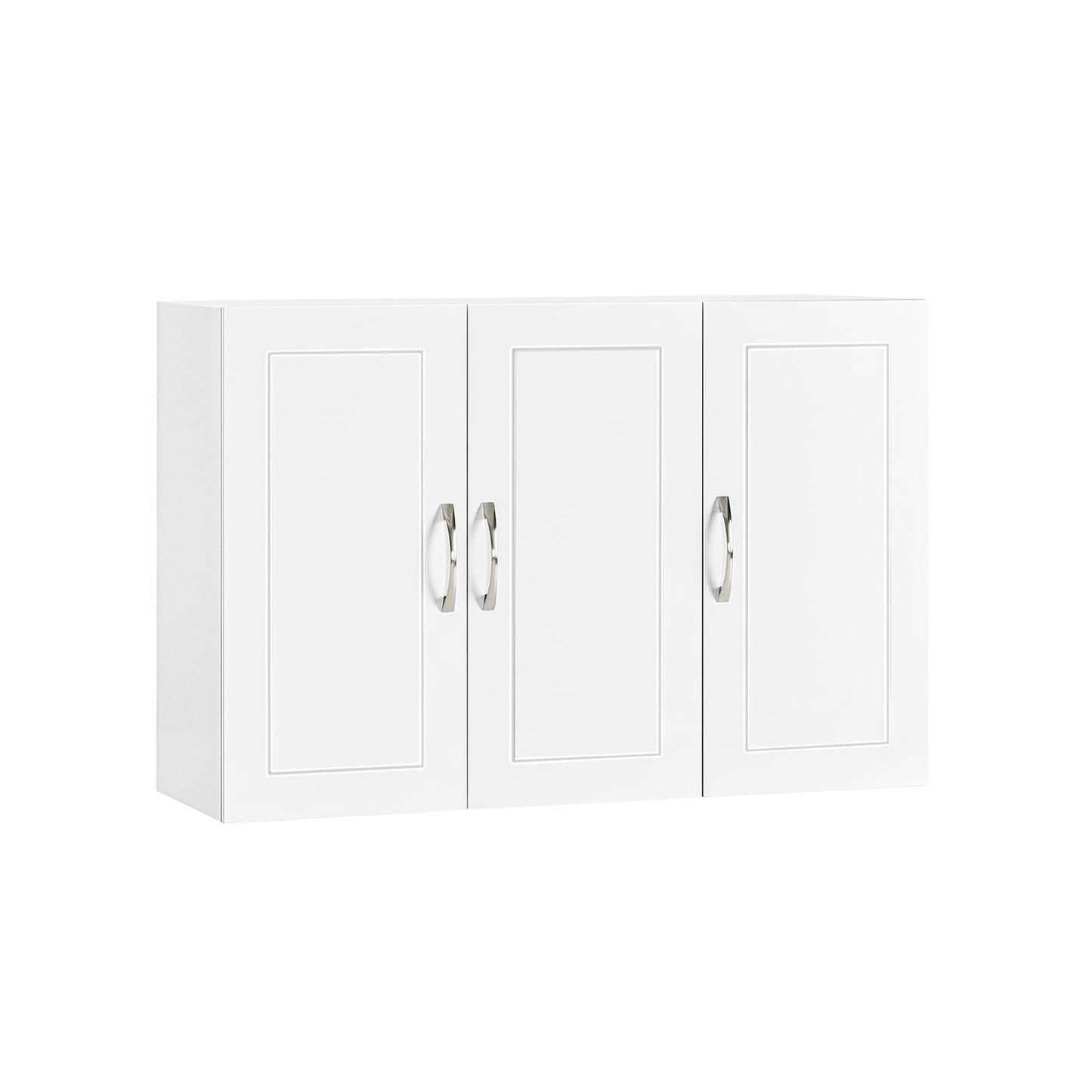 SoBuy® FRG231-W Wall Cupboard with Two Doors Bathroom Cupboard Kitchen Cabinet Medicine Cabinet White WHT Approx. 60 x 60 x 30 cm.