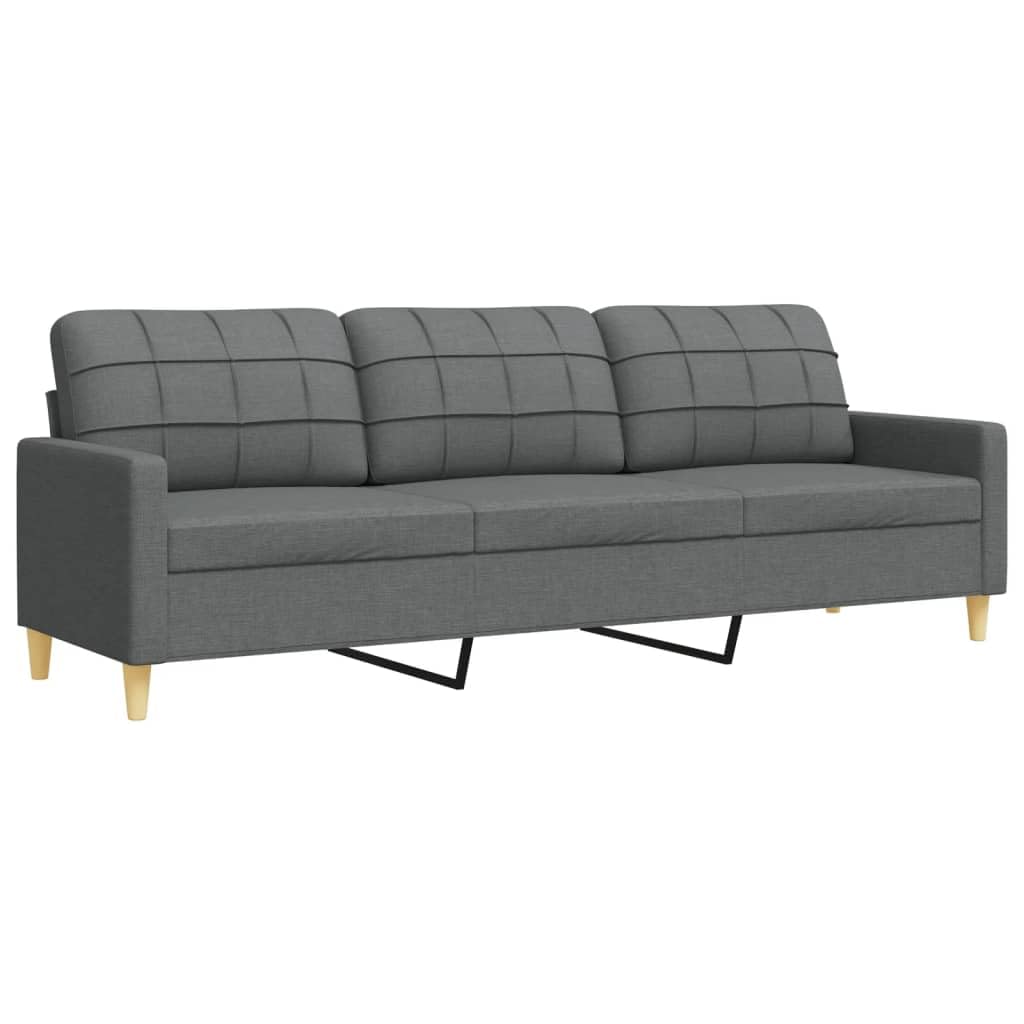 IKAYAA Sofa Set Dark Grey