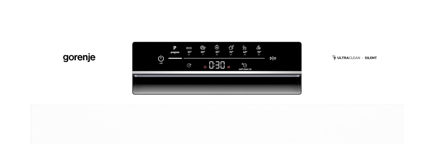 Gorenje GS643C90W Dishwasher/Freestanding/60 Width/16 Place Settings/6 Programmes/TotalDry/Total AquaStop/MultiClack/FlexUse/Intensive Programme/Crystal Glass/Energy Efficiency: C/Dimensions (H x W x