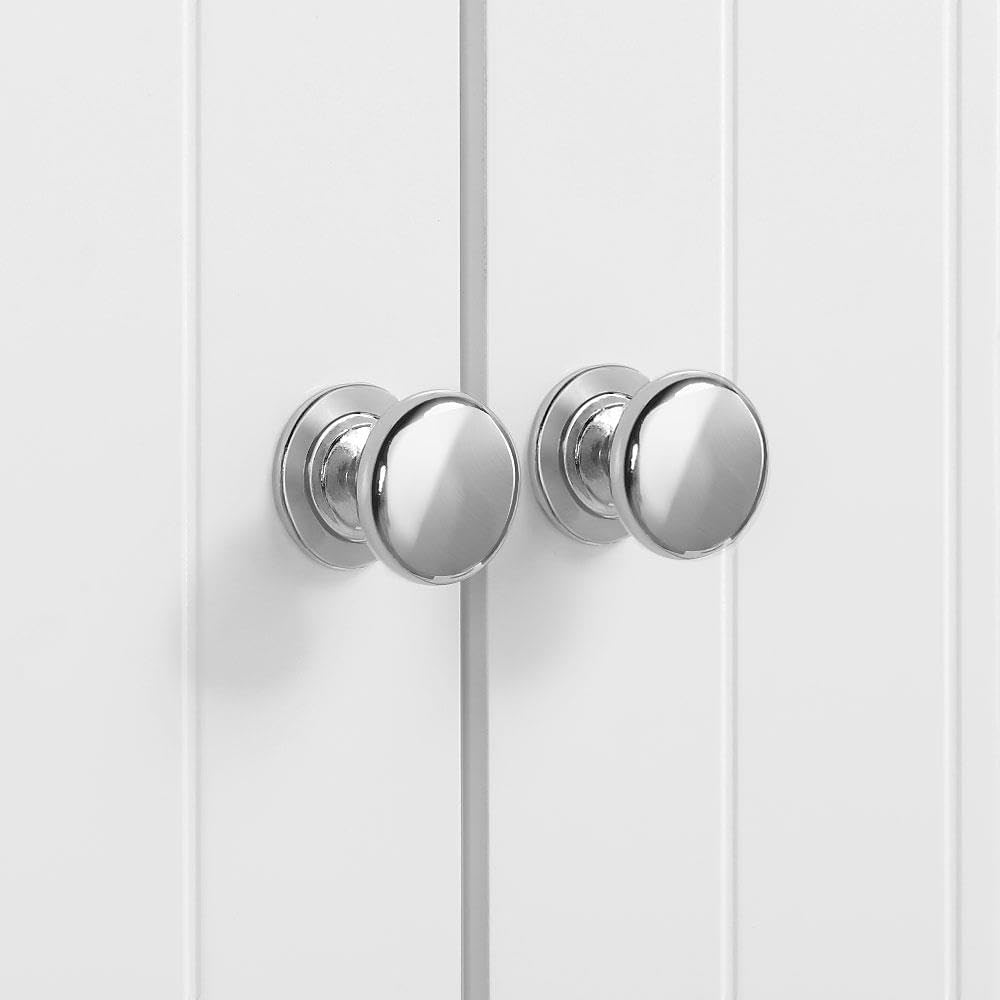 Yaheetech Wall Cupboard Bathroom Cabinet Kitchen Cabinet Shelf Storage with Door and Shelf White LH: 48.5 x 14 x 73 cm