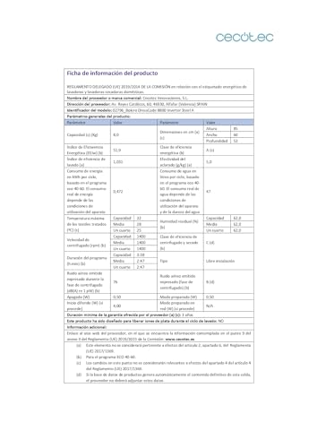 Cecotec Frontlader-Waschmaschine 10 kg Bolero DressCode 10800 Inverter Steel A, 1400 U/min, 16 Prog, Energieeffizienzklasse A, Inverter Plus Motor, SteamMax, Intelligentes Waschen und Ladungsdetektor
