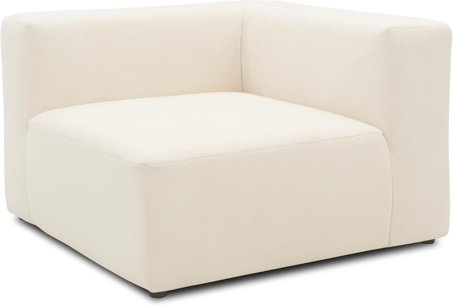 DOMO. collection Adrian Modular Sofa, 3-Seater Made of 2 x Corner Chairs and 1 x Chair, Big Sofa, Module Couch, 3 Upholstery Elements, 3-Seater Couch, 301 x 108 x 69 cm (W x D x H), Cream
