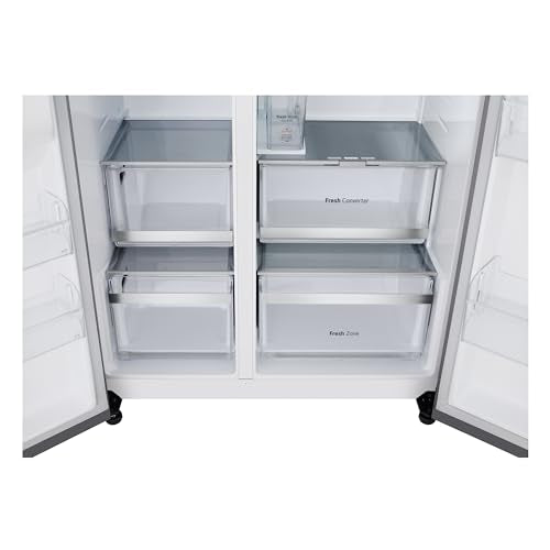LG GSLC40PYPE Side-by-Side Kühlschrank ǀ Smart Inverter Compressor ǀ Eis- und Wasserspenderǀ Total No Frost Technologie ǀ EEK E ǀ 638 L