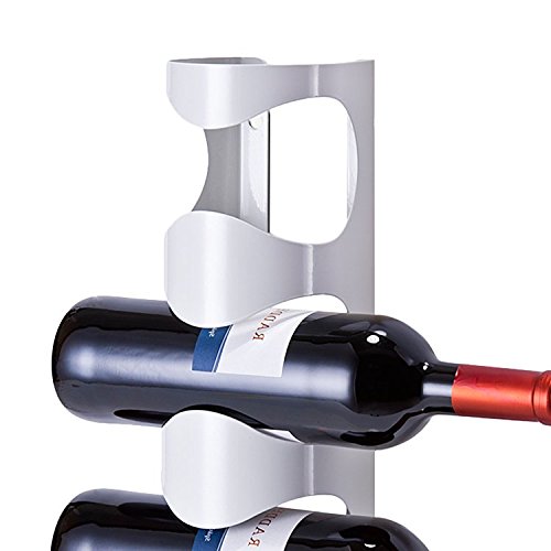 Zeller 27365 Wall Bottle Holder Stainless Steel 11.5 x 9.8 x 45 cm