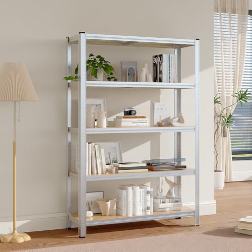 Wiltec Heavy Duty Shelving Unit 160 x 60 x 180 cm, 175 kg Shelf, Galvanised Steel, Load Shelving Unit with 4 Shelves, Workshop Shelving