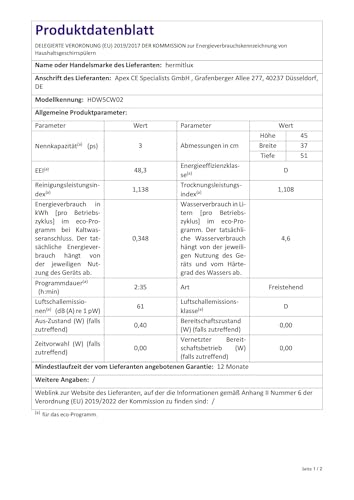 Hermitlux Tischgeschirrspüler, mini spülmaschine mit 7+3 Programme, 5 Maßgedecken, 5L Wassertank, Startverzögerung und Kindersicherung
