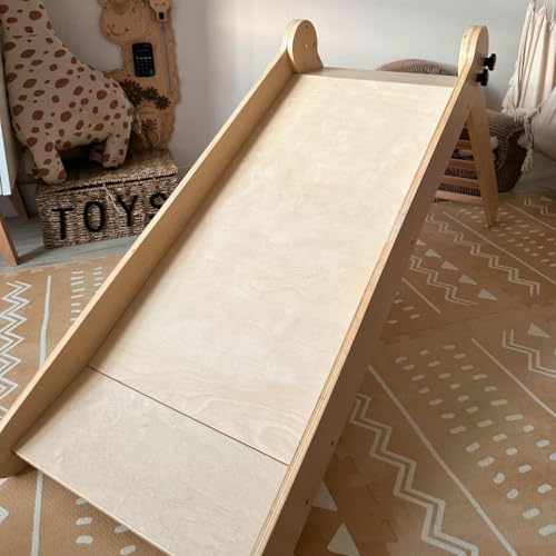 Mamabrum Wooden Pet Playground XL 5-in-1, Slide, Swing, Climbing Wall, Net and Ladder for Active Toddlers, Sturdy, for Active Homepage, Support Baby Development