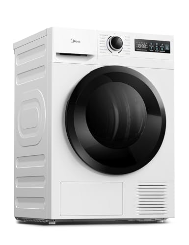 Midea MD11EH70BD Heat Pump Dryer, 7 kg, Energy Class D, Quick Dry 35', HealthGuard, Sensor Drying, Refresh, Wrinkle Resistant, Refresh Wool, White