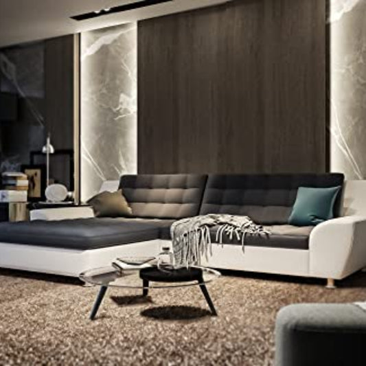 Domo Collection Morton Corner Sofa L-Shaped with Sleep Function