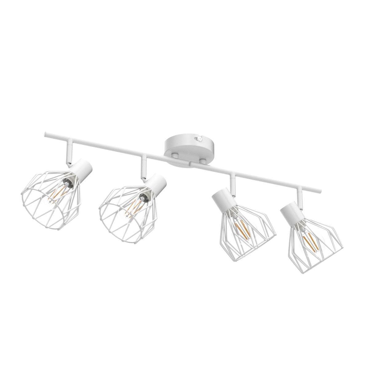 Kimjo Led Deckenstrahler 6 Flammig - Deckenleuchte Strahler E14 Schwenkbar - Deckenlampe Schwarz 6 Flammig Lampe Wohnzimmer - Deckenlampe LED Deckenleuchte Küche Deckenspot Ohne Leuchtmittel