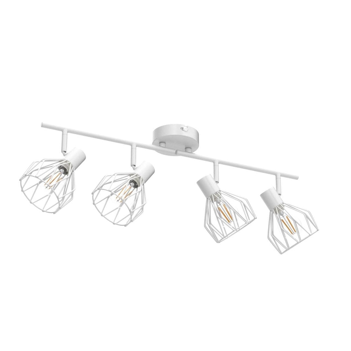 Kimjo 6-Bulb LED Ceiling Spotlight, Swivelling E14 Ceiling Spotlight, Black 6-Bulb Ceiling Light For Living Room, LED Kitchen Ceiling Light, Without Bulbs