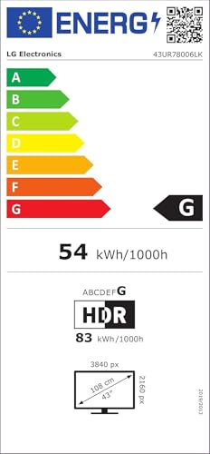 LG 50UR78006LK 127 cm (50 Zoll) UHD Fernseher (Active HDR, 60 Hz, Smart TV) [Modelljahr 2023]
