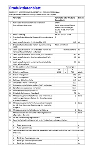 DYON Movie Smart 43 VX TV, 43 inches (108 cm), Full HD Smart TV, HD Triple Tuner (DVB-C/-S2/-T2), App Store, Prime Video, Netflix, YouTube, DAZN, Disney+ (Model 2023)