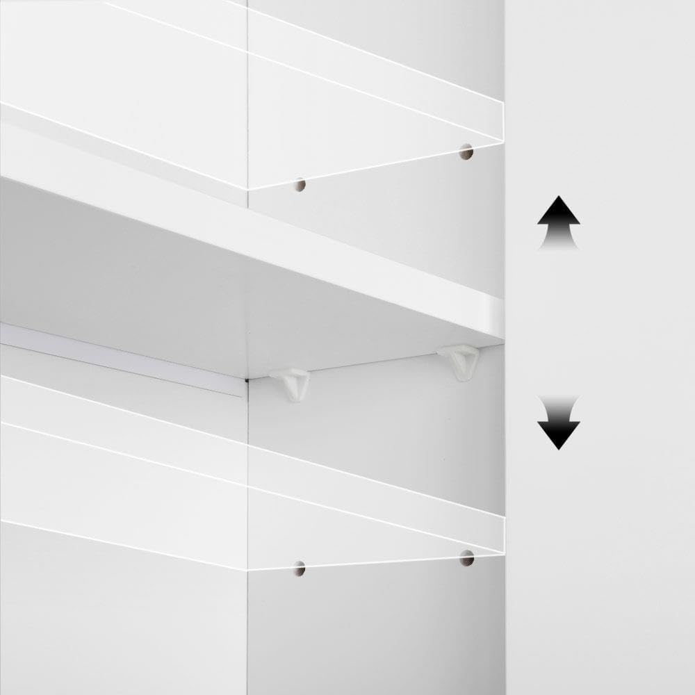 Yaheetech Wall Cupboard Bathroom Cabinet Kitchen Cabinet Shelf Storage with Door and Shelf White LH: 48.5 x 14 x 73 cm