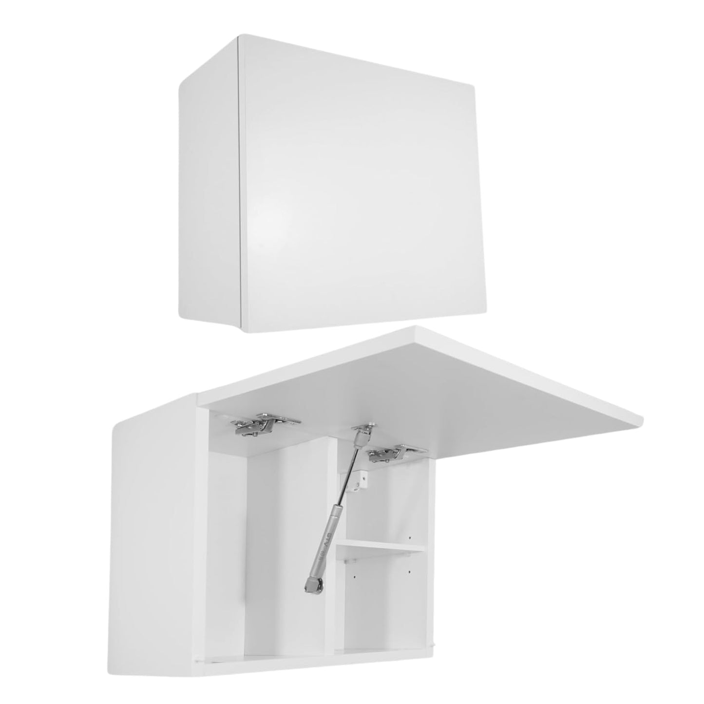 Laura Bathroom Cabinet Bathroom Furniture Folding Bathroom Wall Cabinet Telescopic Opening Matt White Dimensions 39 x 120 x 23 cm