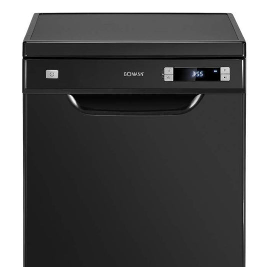 Bomann Dishwasher 45 cm, 10 Place Settings, Dishwasher Stand or Substructure, 7 Programmes & 2 Spray Levels, Dishwasher with Start Dial, Dishwasher Can Be Under-Assembled GSP 7418, Black