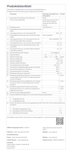 DYON ULTIMAX 43F-TI - 43 Inch (108 cm) Full HD Smart TV with Samsung Tizen OS, Triple Tuner (DVB-C/-S2/-T2), Samsung Smart & Gaming Hub, Prime Video, Netflix, Disney+ [2025]