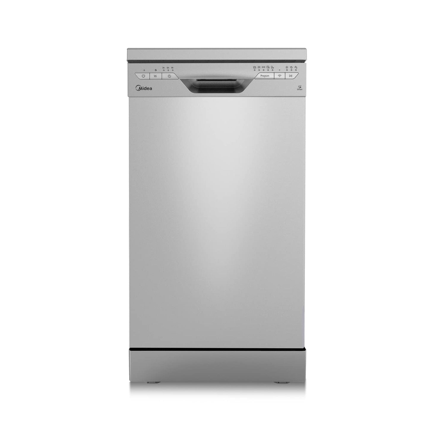 Midea SF 3.60N PRO Dishwasher, 14 Place Settings, Dishwasher with WiFi, Freestanding, Integrated, 5 Cleaning Modes, 47 dB, 3/6/9 h Delay Start, Stainless Steel, Silver