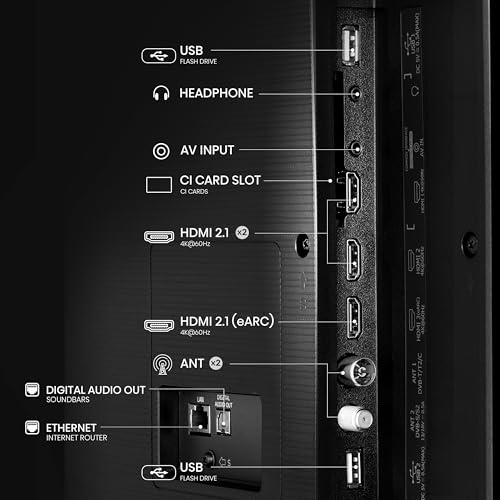 Hisense 43E7Q 43 Inch 4K UHD QLED, Smart TV, Game Mode Plus, Filmaker Mode, Dolby Vision Atmos, HDR10, HLG, HDR Immersive, AI 4K Upscaler, Dolby MS12, DTS X, Voice Control [2025]