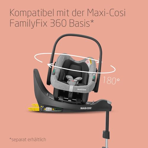 Maxi-Cosi Zelia S Trio Pushchair 3-in-1 Complete Set, 0-4 Years, up to 22 kg, Foldable, Compact, Adjustable Baby Pram, with CabrioFix S i-Size Baby Seat, Accessories, Changing Bag, Dark Grey