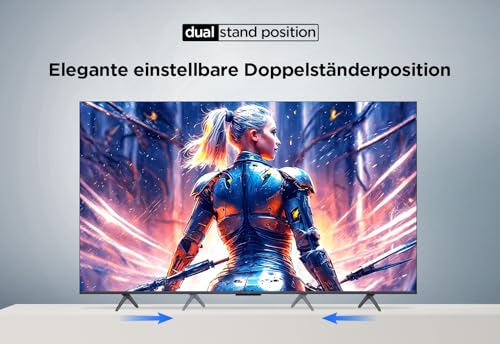 TCL 43T69C 43 Zoll QLED, Direct LED TV, 4K HDR TV, Smart Google TV (Dolby Vision & Atmos, Game Master, Motion Clarity, Kompatibel mit Google Assistant & Alexa)